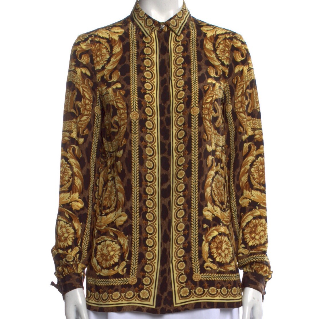 STUNNING VERSACE WILD BAROCCO SILK SHIRT - image 1