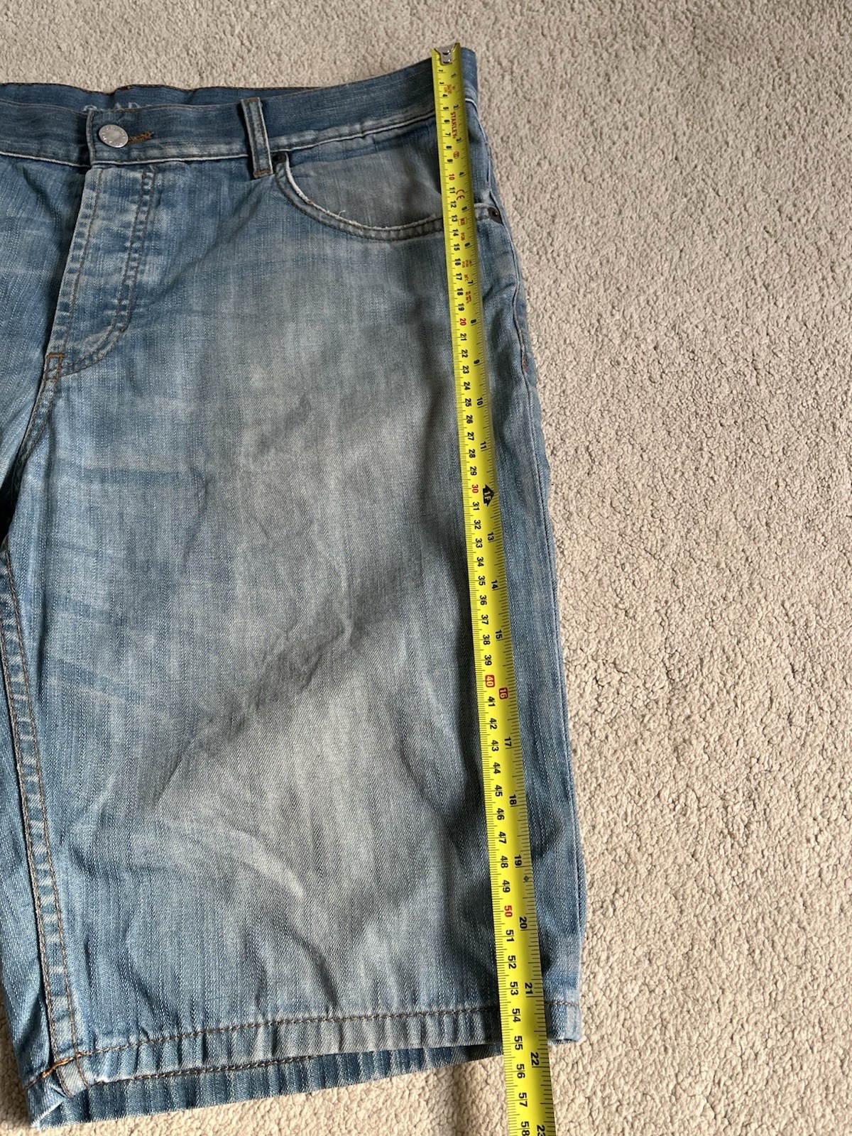 Prada Denim Blue Bermuda Shorts Size Waist 34” Mens Shorts thumbnail 14