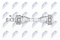 NTY Antriebswelle NPW-PS-002 FüR Porsche