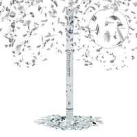 Party-Popper Silber 80 Cm Karneval Konfetti-Kanone Partypopper Hochzeit Konfetti