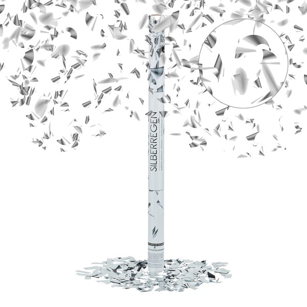 Party-Popper Silber 80 Cm Karneval Konfetti-Kanone Partypopper Hochzeit Konfetti-image