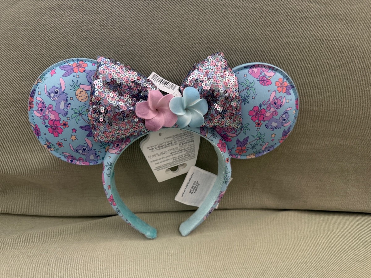 Disney Parks Stitch and Angel Faux Leather Minnie Mouse Ears  display picture 3