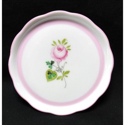 Herend Vienna Rose Pink VRHX-4 Coaster φ approx. 10cm 341 New
