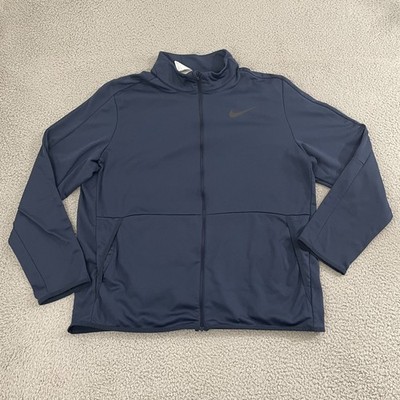 Nike Dri-FIT Epic Fit Track Jacket Men XL Navy Sportswear Training Full Zip