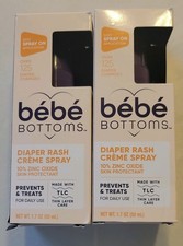 Two B b  Bottoms Baby Diaper Rash Cream Spray, No-Rub Touch Free