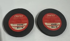 2 Cratex 204-M Grinding Wheel Rubberized Abrasive Smooth Polish 10500 (1/2”X2”)