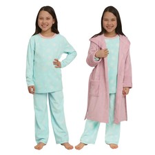 Lands' End Boys Girls Pajama, Hooded Robe - Pink - Small - New - Fast shipping