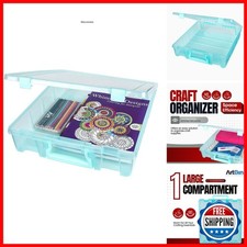 ArtBin Super Satchel 1-Compartment Craft Storage Box, Aqua