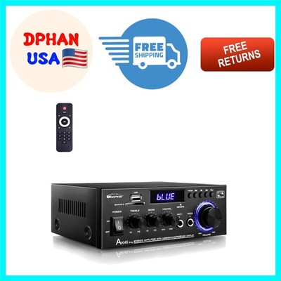 AK45 Pro Bluetooth Stereo Amplifier 800W - Compact 2.0 Channel Home Audio
