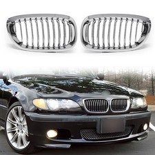 2X KÜHLERGRILL NIEREN GRILL EINZELSTEG CHROM FÜR BMW 3ER E46 02-05 LIMO TOURING