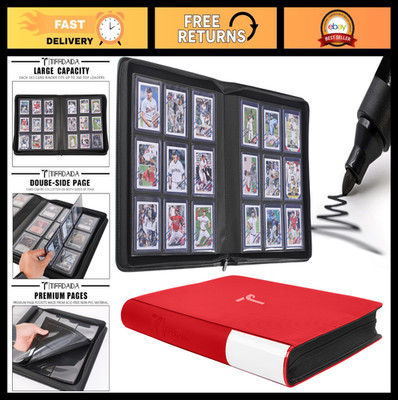 9 Pocket Top Loader Card Binder - Holds 360 Sleeves, Zippered, Side Loading for