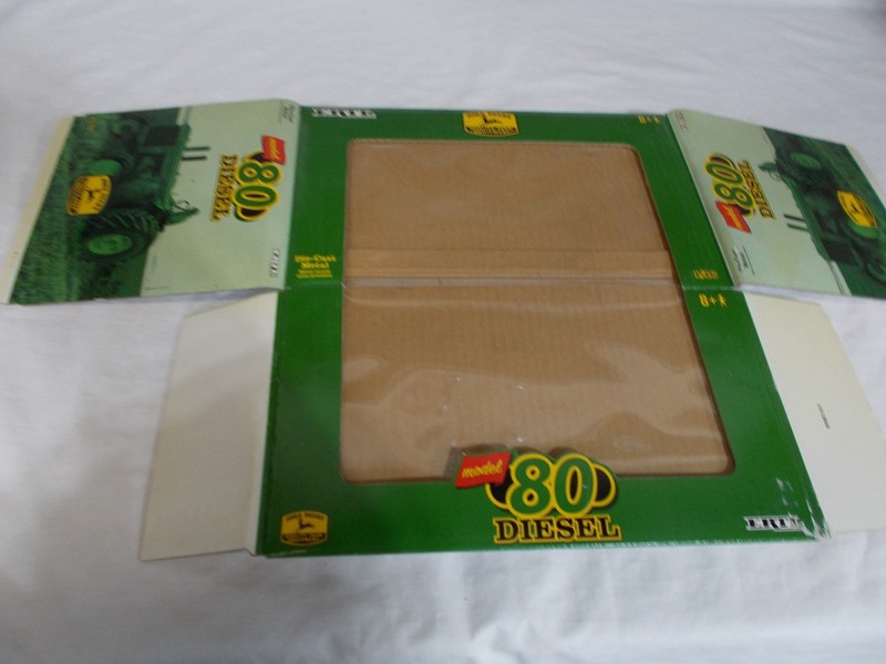 ERTL 1/16 JOHN DEERE MODEL 80 DIESEL TRACTOR EMPTY BOX. 15126