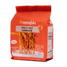Momofuku Spicy Soy Ramen Noodles by David Chang, 4 3.53 Ounce (Pack of 4)