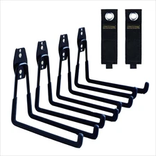 Garage Hooks, 4 Pack Wall Mount Storage Hanger with 2 Extension Cord Holder O...