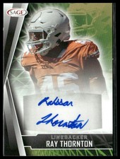 2022 SAGE Ray Thornton Autographs Black Auto #A-RT Texas Longhorns