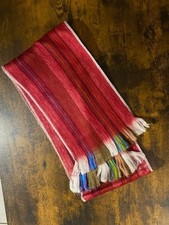 Echarpe chaude mélange laine alpaca / alpaga CAMARGO Equateur ECRU blanc cassé