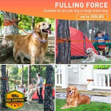 50ft Dog Tie Out Cable Runner Yard Camping Heavy Duty 350lbs