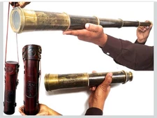 Rare Brass Telescope Spyglass - East India Company 1818 Tracker Vintage