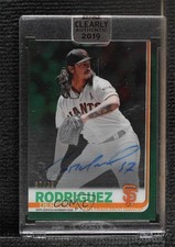 2019 Topps Clearly Authentic Auto Green 87/99 Dereck Rodriguez #CAA-DR Auto 0b0