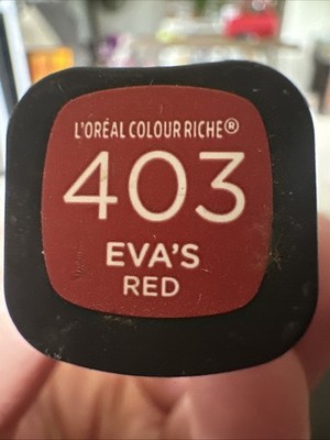 L'Oreal Loreal 403 EVA S RED Colour Riche Lipstick Eva Longoria Discontinued