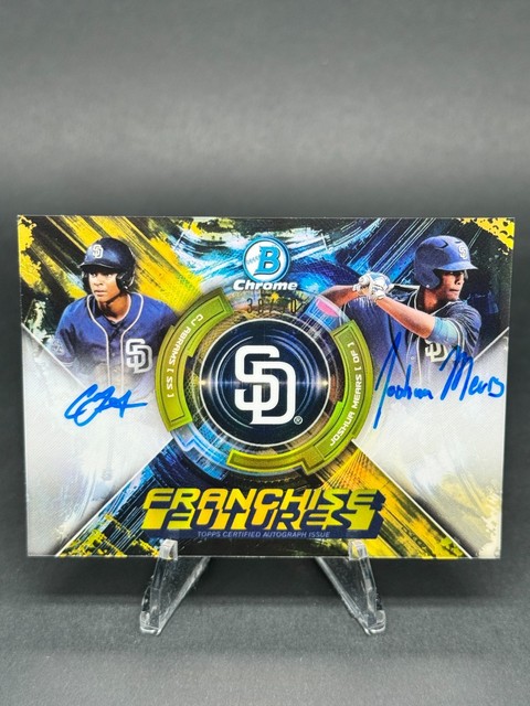2019 Bowman Draft Refractor /50 Gold Joshua Mears CJ Abrams #FFA-AM Auto