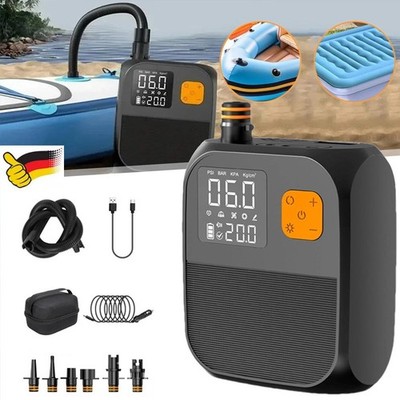 Elektrische Luftpumpe SUP Pumpe mit 8000mAh Akku Luftpumpe für Paddleboard,Zelt，