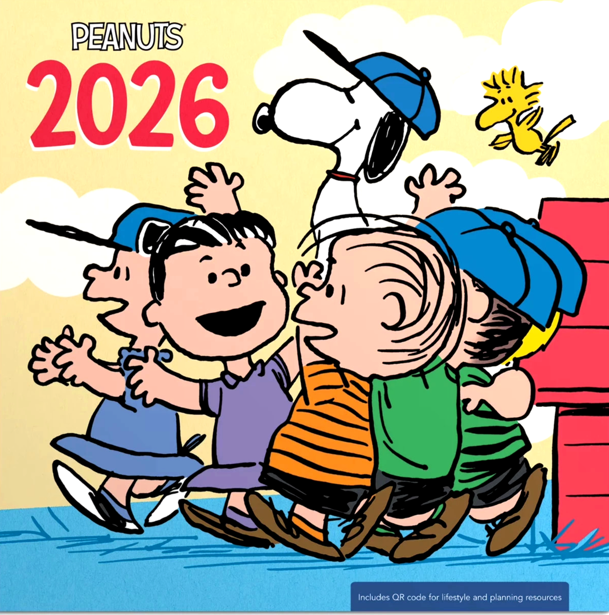 Peanuts 16 Month 2026 Wall Calendar 12