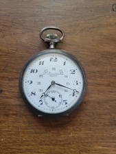 L’invariable Miet Montre À Gousset Ancienne En Argent Fonctionne P3011