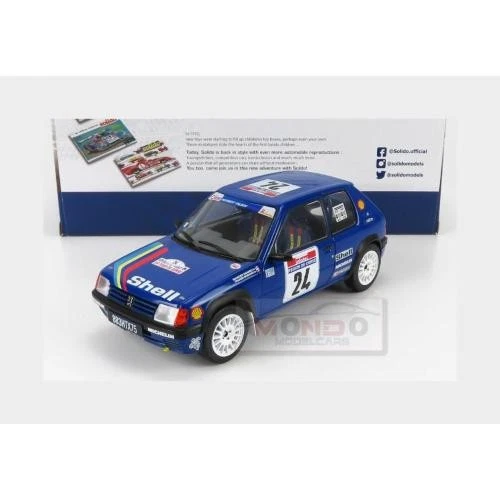 1:18 SOLIDO Peugeot 205 #24 Rally Tour De Corse 1990 Bourcier Frangin SL1801711 - Immagine 2 di 2