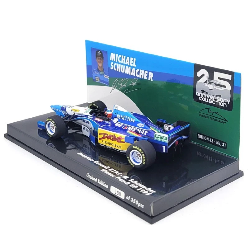 1995 Michael Schumacher Benetton Renault B195 vainqueur du GP de France - 1/4... - Photo 2/4