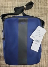 Lacoste 118 Mens Classic Rectangular Crossbody Estate Blue Zip Messenger Bag
