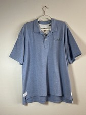 Orvis Polo Shirt Men s XL Blue Pique Heavyweight Cotton