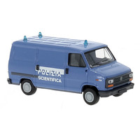 Fiat Ducato Box Wagon 1981 Polizia Scientifica 1:87 Brekina Auto Stradali -D- Ne