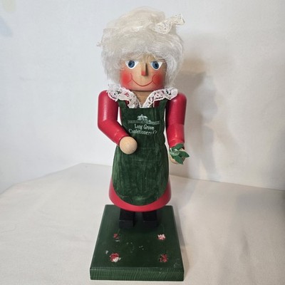 Holzkunst Christian Ulbricht Handmade Germany Nutcracker Mrs. Santa Claus 14''T
