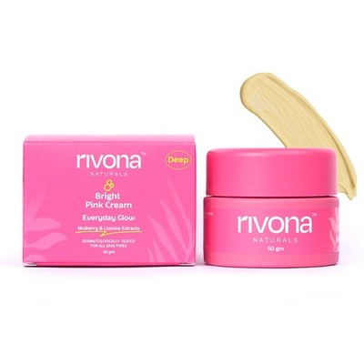 Rivona Naturals Bright Pink Cream Deep Beige Shade 50gm