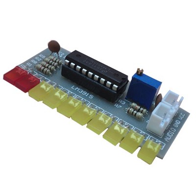 LM3915 Audio Pegel Anzeige Diy Kit 10 LED Sound Audio Spectrum Analyzer Peg5925