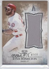 2015 Topps Triple Threads Unity Single Jumbo Relics Sepia 7/27 Josh Hamilton 9o3