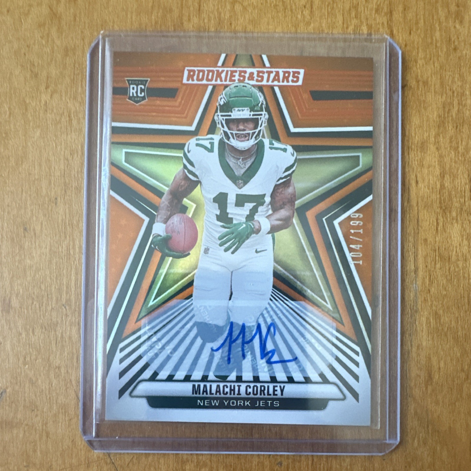 Malachi Corley Panini Rookies & Stars #170 Autograph-Orange