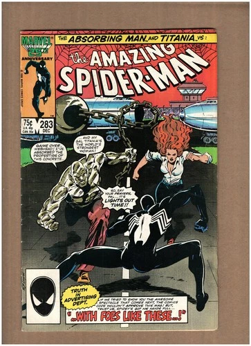 Amazing Spider-Man #283 Marvel Comics 1986 ABSORBING MAN TITANIA VG 4.0