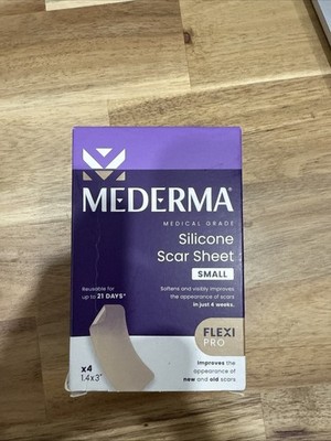 Mederma Daily Use Silicone Small Scar Sheet - 4 Count Exp 2027+