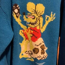 WACKOMARIA × RAT FINK Wacko Maria Knitwear Long Sleeves Blue Men's Size M Used