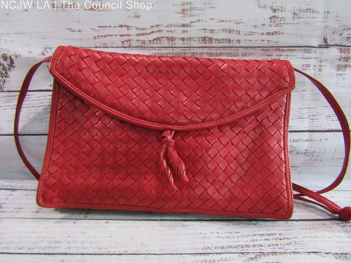 Leather Shoulder Bag Red Vintage Bags, Handbags & Cases for sale