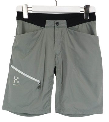 HAGLOFS L.I.M Serie Shorts Damen US 6 Freizeit Sommer Logo Reißverschluss Grau