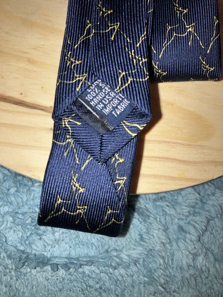 Land's End Holiday Reindeer 60" Long 3.75" Wide 100% Silk NWOT - Image 4 of 4