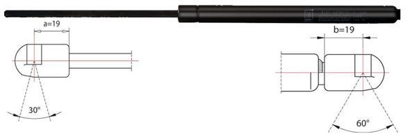 Original METZGER Gas Spring Trunk/Cargo Space 2110466 For Audi