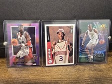 Allen Iverson Rookie Card - 1997 Antoine Walker Skybox - 1997 Hakeem Olajuwon . rookie card picture