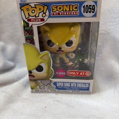 Funko Pop! Plus Super Sonic With Emeralds #1059 Flocked Target Exclusive