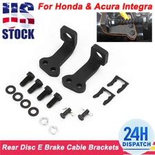 Rear Disc E Brake Cable Bracket Kit For Honda CRX Civic Del Sol & Acura Integra