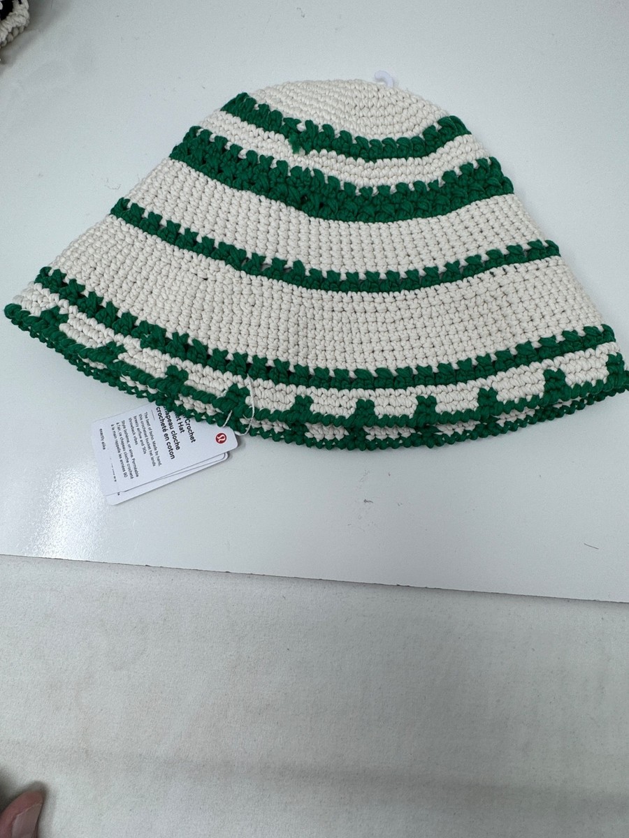 Lululemon Size M/L Cotton Crochet Bucket Hat, Light Ivory  display picture 2