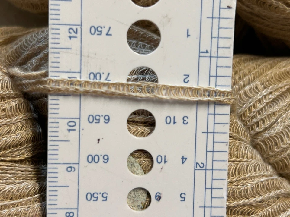 Lot 2 SOFT Skein Peruvian Cotton RIBBON Yarn w/Nylon 7.2oz 204gr 3036 Camel C — 第 4/4 张图片